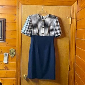 Navy Blue Kasper Dress